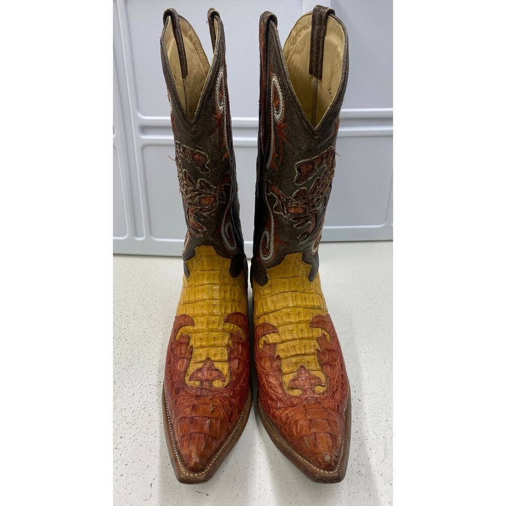 El Alacran De Durango Western scorpion crocodile boots 30 (12-12.5) - Picture 4 of 9